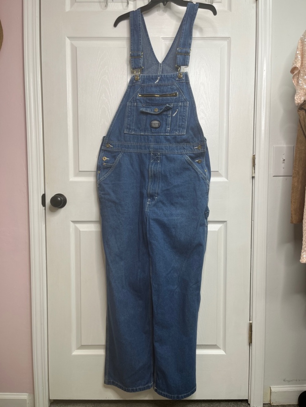 Berne Vintage Denim Bib Overalls Size 38 x 32